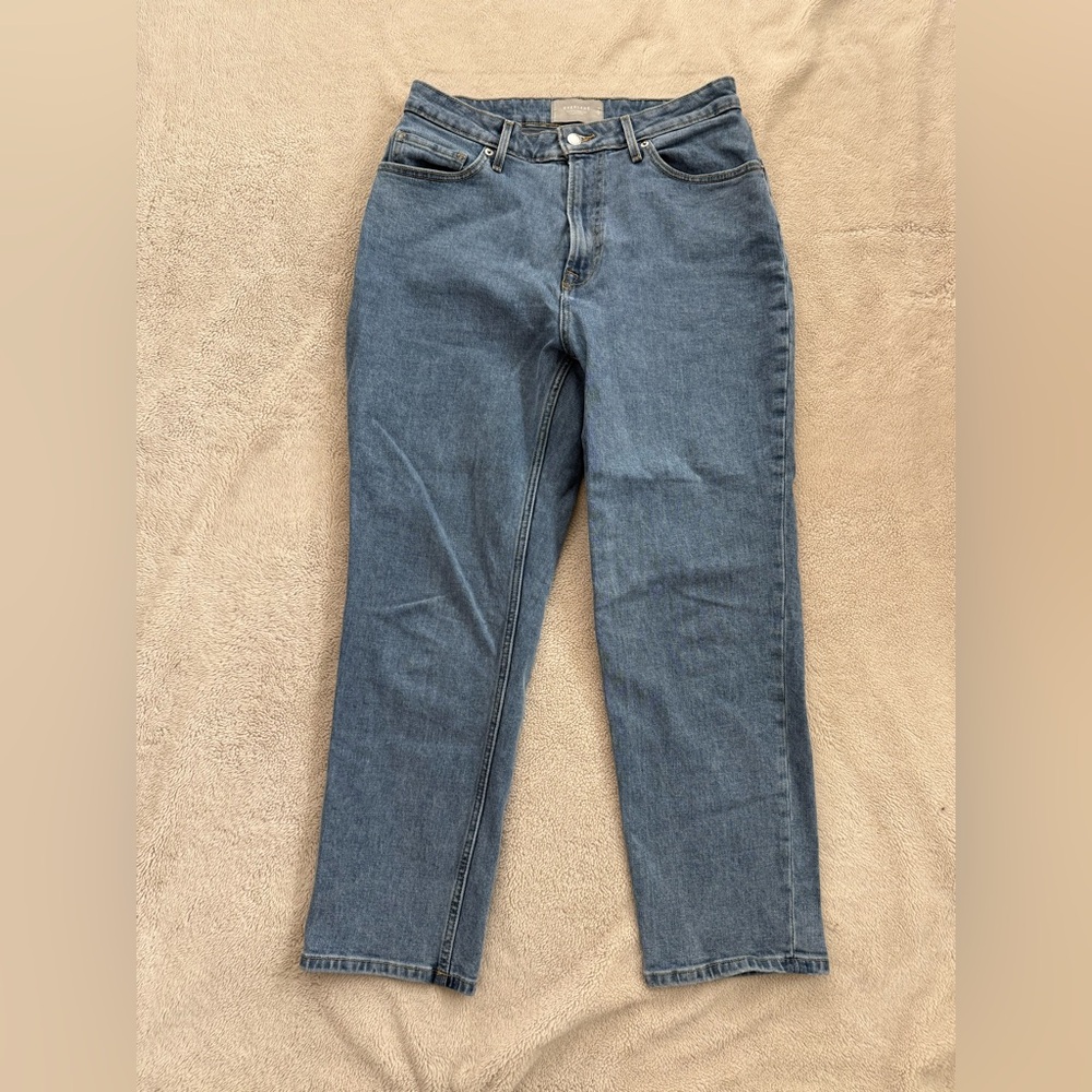 Everlane The Curvy Cheeky Organic Cotton Straight Leg Cropped Jeans